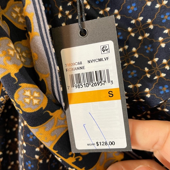 NWT Max Studio Geometric Dress Long Sleeves Size S - Picture 5 of 10